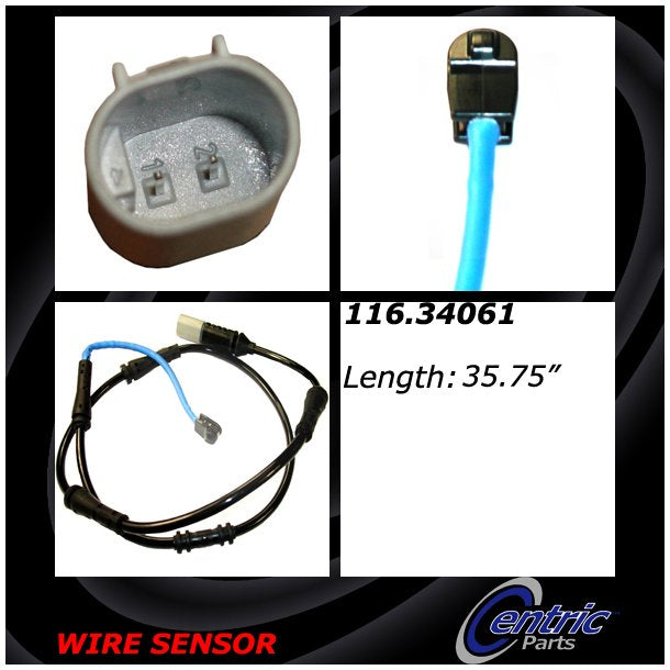 Centric 116.34061 Disc Brake Pad Wear Sensor - Rear