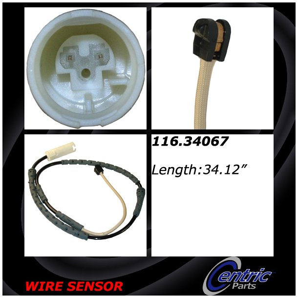 Centric 116.34067 Disc Brake Pad Wear Sensor - Front