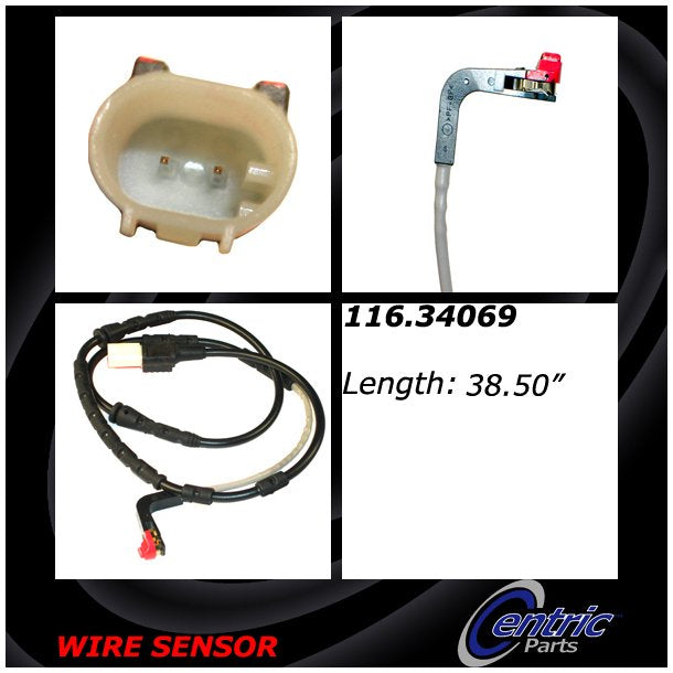 Centric 116.34069 Disc Brake Pad Wear Sensor - Front