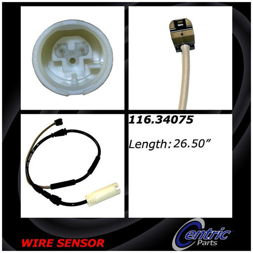 Centric 116.34075 Disc Brake Pad Wear Sensor - Front