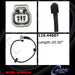 Centric 116.44007 Disc Brake Pad Wear Sensor - Front or Front Right