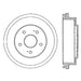 Centric 122.40012 Brake Drum - Rear