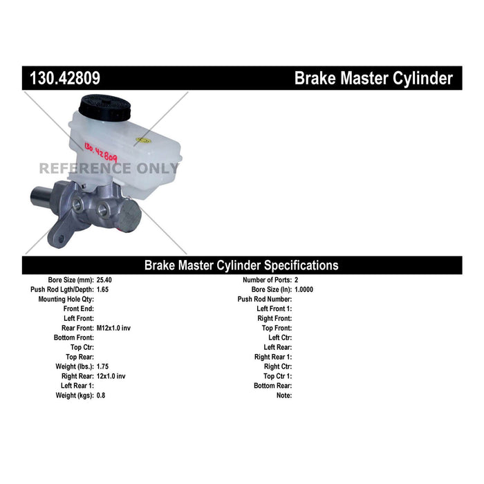 Centric 130.42809 Brake Master Cylinder
