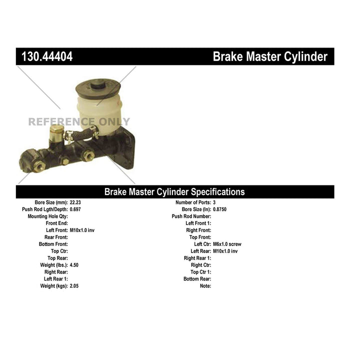 Centric 130.44404 Brake Master Cylinder
