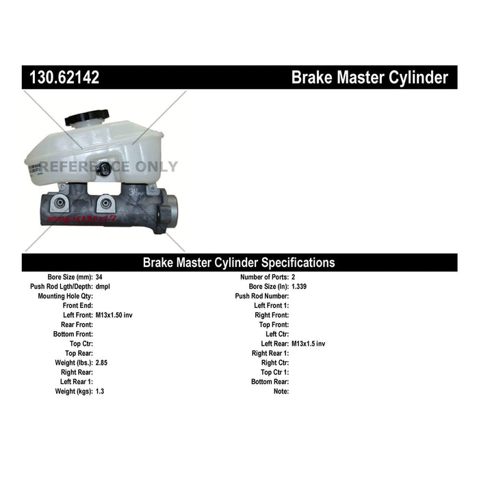 Centric 130.62142 Brake Master Cylinder