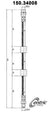 Centric 150.34008 Brake Hydraulic Hose - Front