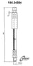 Centric 150.34304 Brake Hydraulic Hose - Rear or Rear Lower