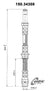 Centric 150.34308 Brake Hydraulic Hose - Rear or Rear Lower