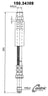 Centric 150.34309 Brake Hydraulic Hose - Rear Lower