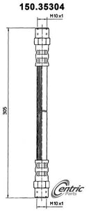 Centric 150.35304 Clutch Hydraulic Hose - Rear