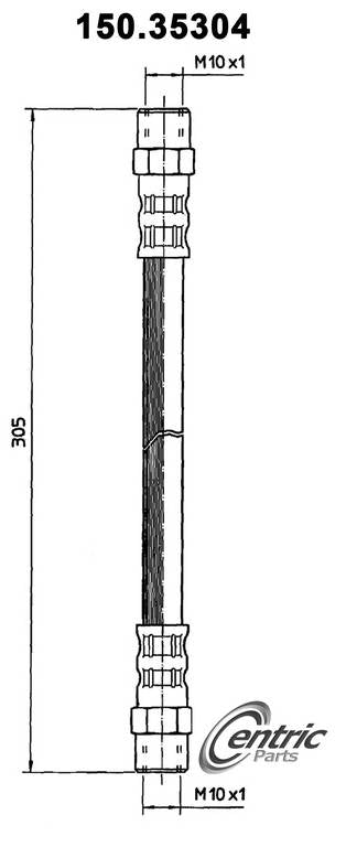 Centric 150.35304 Clutch Hydraulic Hose - Rear