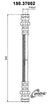 Centric 150.37002 Brake Hydraulic Hose - Front
