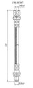 Centric 150.38307 Brake Hydraulic Hose - Rear Right