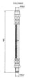 Centric 150.39005 Brake Hydraulic Hose - Front