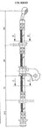 Centric 150.40049 Brake Hydraulic Hose - Front Left