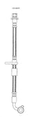 Centric 150.40059 Brake Hydraulic Hose - Front Left