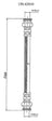 Centric 150.42010 Brake Hydraulic Hose - Front, Rear or Rear Left