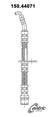 Centric 150.44071 Brake Hydraulic Hose - Front Right