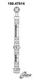 Centric 150.47014 Brake Hydraulic Hose - Front Left