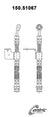Centric 150.51067 Brake Hydraulic Hose - Front Left
