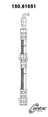 Centric 150.61051 Brake Hydraulic Hose - Front