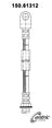 Centric 150.61312 Brake Hydraulic Hose - Rear or Rear Upper