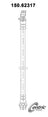 Centric 150.62317 Brake Hydraulic Hose - Rear Lower