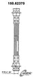 Centric 150.62370 Brake Hydraulic Hose - Rear