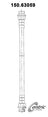 Centric 150.63059 Brake Hydraulic Hose - Front