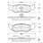 Centric 300.05120 Disc Brake Pad Set - Rear