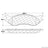 Centric 300.07021 Disc Brake Pad Set - Rear