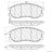 Centric 300.12640 Disc Brake Pad Set - Front