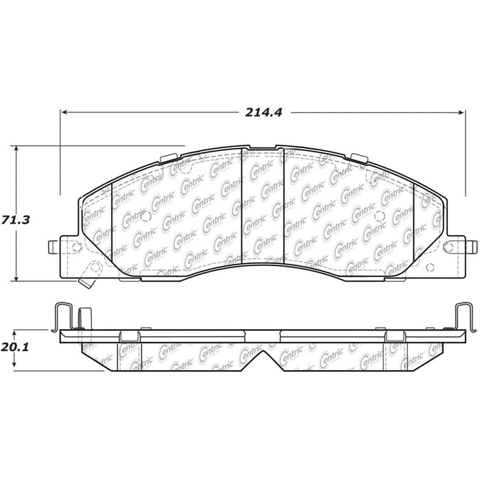 Centric 300.13990 Disc Brake Pad Set - Front