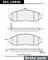 Centric 301.10940 Disc Brake Pad Set - Front