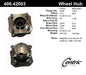 Centric 406.42003 Wheel Bearing and Hub Assembly - Rear