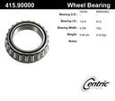Centric 415.90000 Wheel Bearing