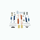 Carlson H7055 Drum Brake Hardware Kit - Rear