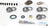 SKF SDK335-MK Axle Differential Bearing and Seal Kit - Front or Rear