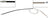 Dorman C92302 Parking Brake Cable - Rear Left or Rear Right