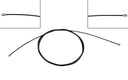 Dorman C92365 Parking Brake Cable - Intermediate