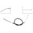 Dorman C92862 Parking Brake Cable - Rear Left or Rear Right