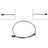 Dorman C95385 Parking Brake Cable - Intermediate