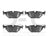 Dynamite Friction 1115-0396-00 Disc Brake Pad Set - Rear