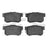 Dynamite Friction 1115-0536-00 Disc Brake Pad Set - Rear