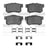 Dynamite Friction 1115-0536-01 Disc Brake Pad Set - Rear