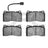 Dynamite Friction 1115-1016-00 Disc Brake Pad Set - Front
