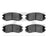 Dynamite Friction 1115-1104-00 Disc Brake Pad Set - Front