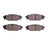 Dynamite Friction 1115-1114-00 Disc Brake Pad Set - Rear