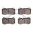 Dynamite Friction 1115-1223-00 Disc Brake Pad Set - Front