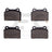 Dynamite Friction 1115-1368-00 Disc Brake Pad Set - Rear